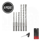 Kit Brocas Sds Plus 6pçs P/ Concreto Martelete 16006 Western