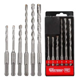Kit Brocas Sds Plus 6pçs P/ Concreto Martelete 16006 Western