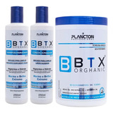 Kit Btx Organico Plancton Sem Formol Shampoo Condicionador 
