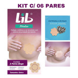 Kit C/ 06 Pares Lib Pétalas Modelador Seios Tamanho U