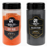 Kit C/ 1 Black Rub, 1 Dry Rub Tempero P/ Carnes