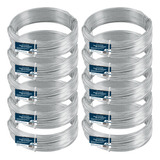 Kit C/ 10 Arame Galvanizado Nº14 Bwg 14 Fio 2,10mm Liso 1kg