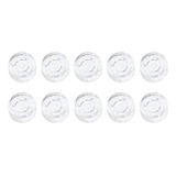 Kit C/ 10 Botões Protetor Transparente Para Footswitch Pedal