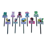 Kit C/ 10 Placas Enfeite Jardim Mini Mdf Sortidas Decorativa