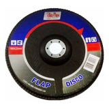 Kit C/ 10pc Disco Flap 4 1/2x7/8 Gr120 - Dis-flex