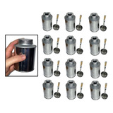 Kit C/ 12 Latas Metalica Vazia Bocal C/ Rosca E Pincel 250ml