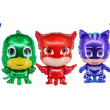 Kit C/ 14 Balões Metalizado Pj Masks Corpinho/ Festas