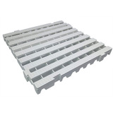 Kit C/ 16 Pçs - Pallet Plástico Estrado 4,5 X 50x50 Branco