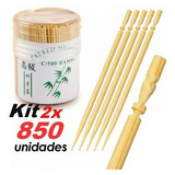 Kit C/ 1700 Palitos Petisco Finger Food Espeto De Bambu 