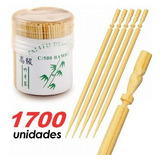 Kit C/ 1700 Palitos Petisco Finger Food Espeto De Bambu