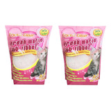 Kit C/ 2 Areias Sanitárias Micro Cristais De Sílica 1,6kg