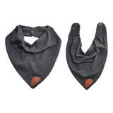 Kit C/ 2 Babeiro Babador Bandana Em Malha Algodão