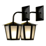 Kit C/ 2 Luminária Arandela Colonial Externa Sextavada Pta 110v/220v