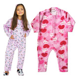 Kit C/ 2 Pijama Infantil Macacão