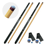 Kit C/ 2 Tacos De Sinuca Profissional Cruz De Malta / Bilhar