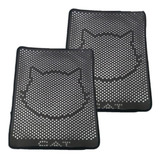 Kit C/ 2 Tapete Para Gatos Areia Anti Sujeira G 68x56 Cm