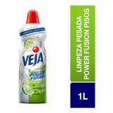 Kit C/ 2 Veja Limpeza Pesada Power Fusion Limão 1 Litro