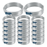 Kit C/ 20 Arame Galvanizado Nº18 Bwg 18 Fio 1,24mm Liso 1kg