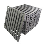Kit C/ 20 Pçs - Pallet Plástico Estrado 4,5 X 50x50 Cinza