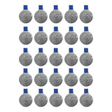 Kit C/ 25 Medalhas De Prata M43 Honra Ao Mérito Fita Azul