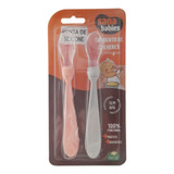 Kit C/ 2unid Colher Ponta De Silicone Macio Bebe Alimentacao