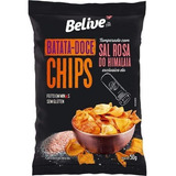 Kit C/ 3 Batata Doce Chips Belive Com Sal Rosa Himalaia Br