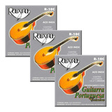 Kit C/ 3 Cordas Rouxinol Guitarra