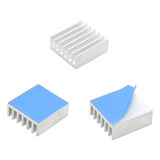 Kit C/ 3 Dissipador De Calor Autoadesivo 15mm X 15mm X 5,5mm