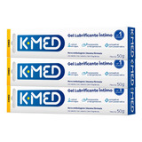 Kit C/ 3 Gel Lubrificante Íntimo K-med 50g