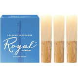 Kit C/ 3 Palheta D'addario Rico Royal - Sax Soprano 2,0