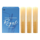 Kit C/ 3 Palhetas D'addario Rico Royal - Sax Baritono 1,5