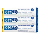 Kit C/ 3 Unidades - Gel Lubrificante Íntimo K-med 25g