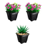 Kit C/ 3 Vasos Grande Para Flores E Planta Plástico Arqplast