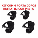 Kit C/ 4 Porta Copos Retrátil