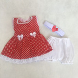 Kit C/ 4 Roupas + 4 Calcinhas Para Boneca Baby Alive Cod.040