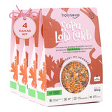 Kit C/ 4und Sopa Low Carb De Lentilha Rosa Holysoup 160g