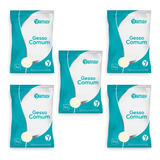 Kit C/ 5 Gesso Comum Tipo 2 Branco 1 Kg