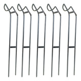 Kit C/ 5 Suporte Para Pesca Suporte Vara Reforçado 5mm 30 Cm