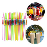 Kit C/ 50 Canudos Enfeite Drink Guarda Chuva Sombrinha Festa