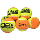 Kit C/ 6 Bolinhas Bola Beach Tennis Nox Beach Pro Titanium