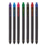 Kit C/ 7 Cores Canetas Energel Black Pentel 0,7mm Retrátil