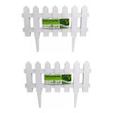 Kit C/ 81 Cercas Plastica Decorativa P/ Jardim, Modelo Inglês, 32,40 Metros