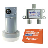 Kit C/ Lnbf Multiponto K5gm+ Divisor 2 Saídas D65g12