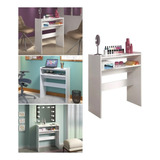 Kit C/ Mesinha + Carrinho + Expositor Mdf Branco
