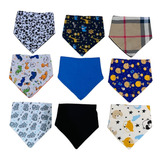 Kit C/10 Babadores Bandana Infantil