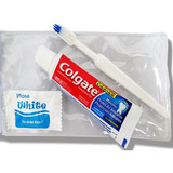 Kit C/10 Colgate - Escova, Creme Dental Mini E Fio 40 Cm