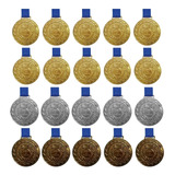 Kit C/10 Medalhas Ouro+5medalhas Prata+5medalhas Bronze