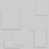 Kit C/10 Placas Cadre Pvc Moderno Alto Relevo 50cm X 50cm