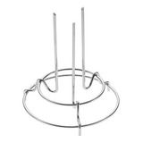 Kit C/10 Suporte Cromado Assar Frango Forno Multiuso Progas