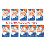 Kit C/10 Unidades Algodão Quadradinho 100g - Nathy